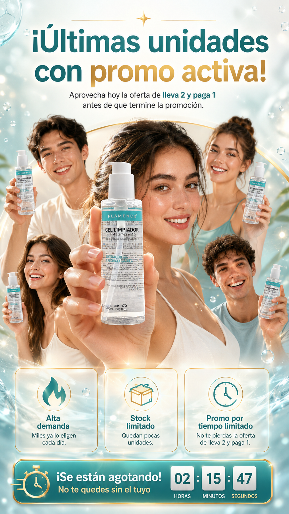 Gel limpiador Hidrata y Desmaquilla