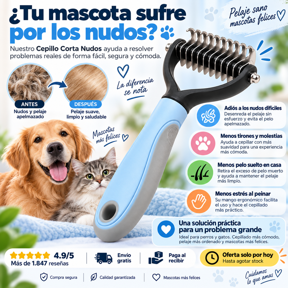 Cepillo corta nudos